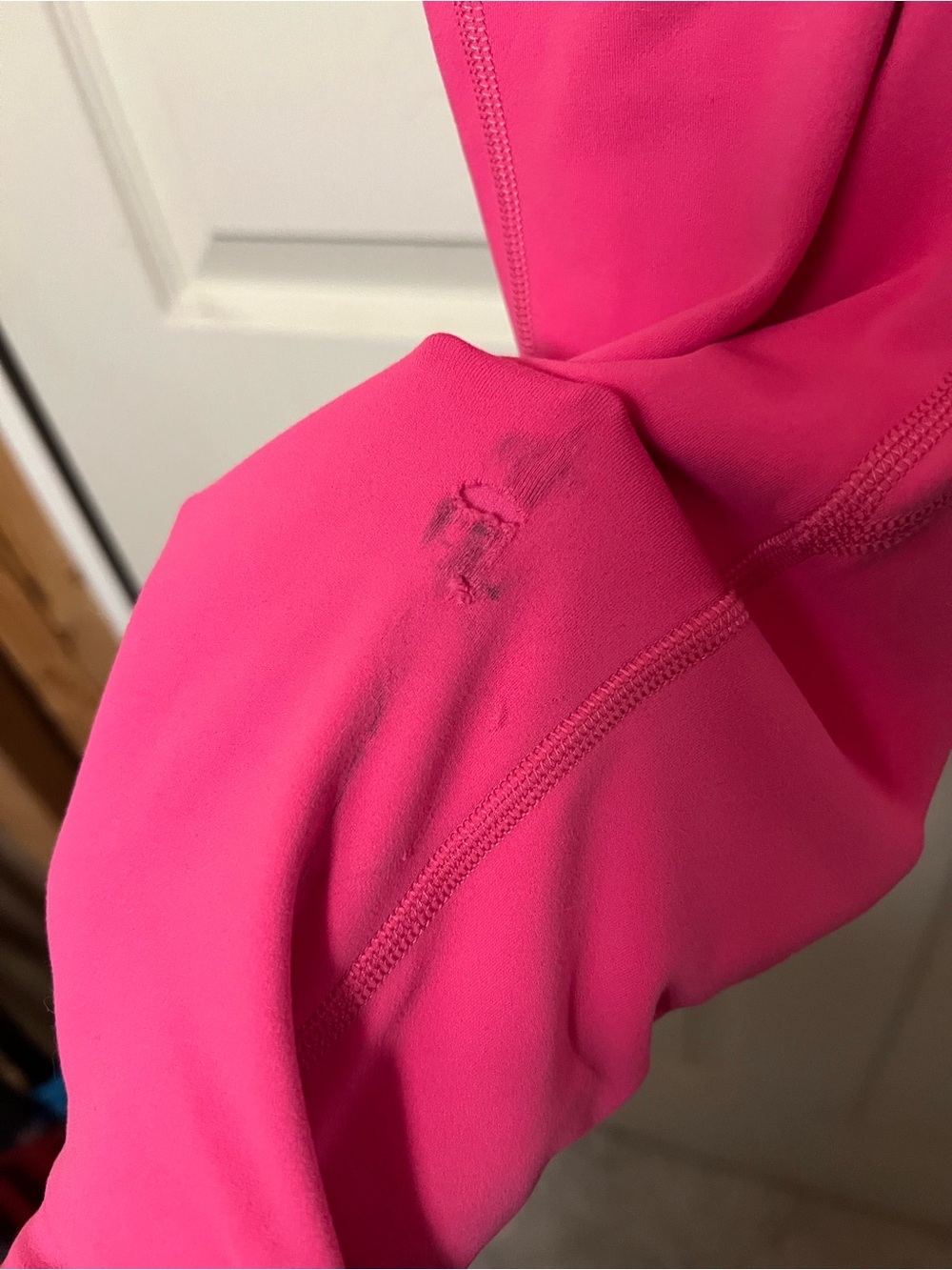 Lululemon Align HR Crop 23" Double Lined Nulu Size 6 Sonic Pink - Picture 4 of 7